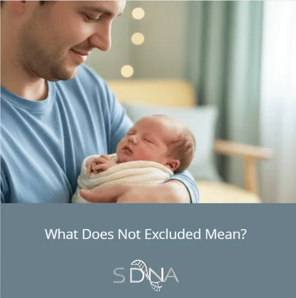 what does not excluded paternity results mean
